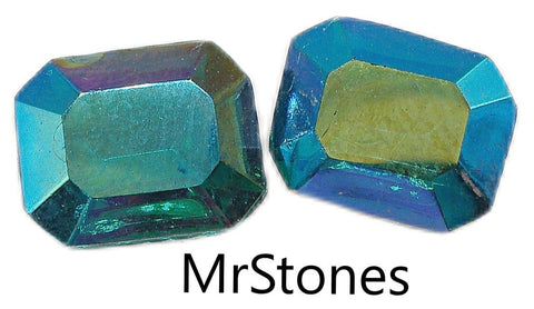 10x8mm (4600/2) TTC Emerald AB Cushion Octagon