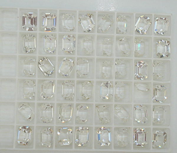 10x8mm (4600) Crystal Unfoiled Cushion Octagon
