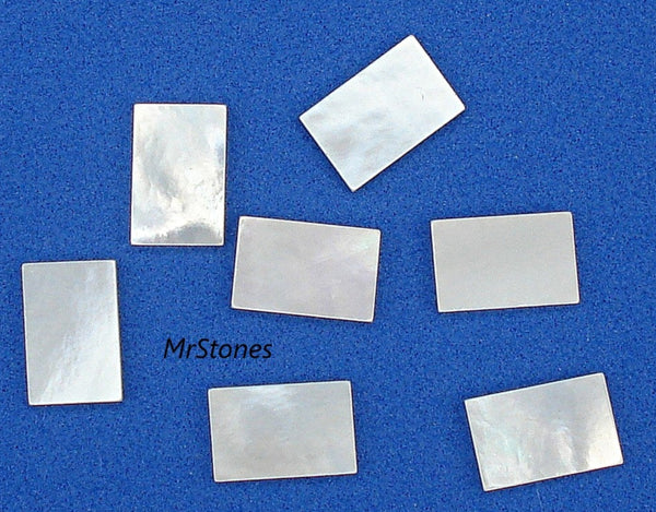 11x7x1.4mm Natural Mother of Pearl Cushion Flat Tile