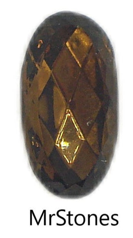 12x6mm (4123/2) Smoked Topaz Oval Shape Extra Facet