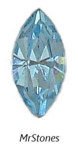 10x5mm (4200) Light Aqua Blue Marine Marquise Navette Swarovski