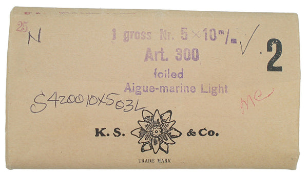 10x5mm (4200) Light Aqua Blue Marine Marquise Navette Swarovski