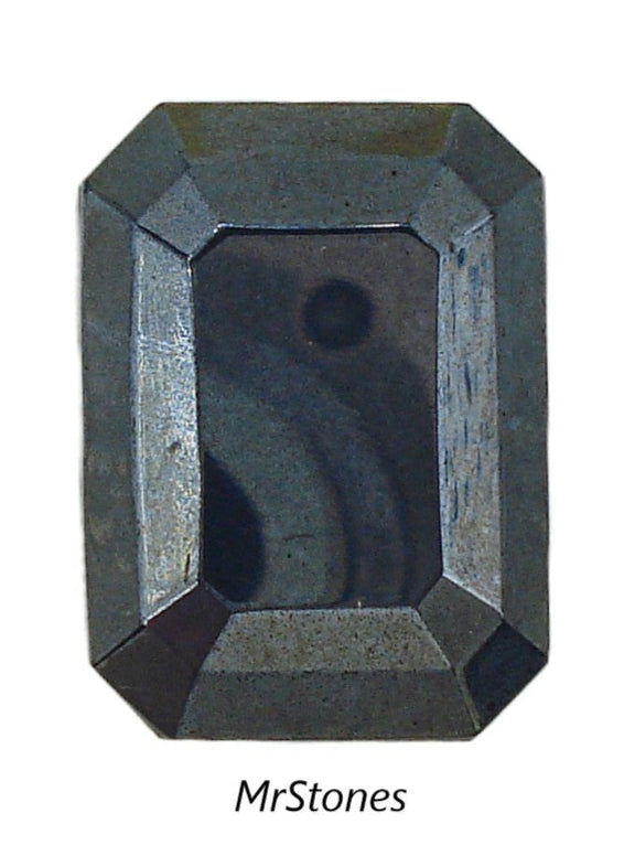 25x18mm (4610/2) TTC Jet Hematite Step Cut Cushion Octagon