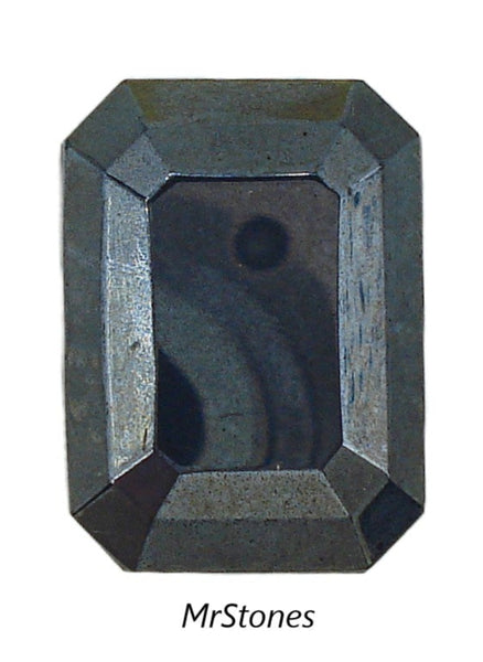 25x18mm (4610/2) TTC Jet Hematite Step Cut Cushion Octagon