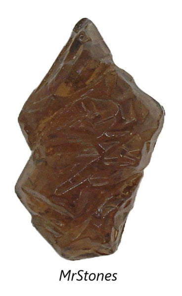 36x21mm Smoked Topaz Lava Nugget Mountain Range Flat Back