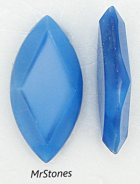 30x15mm (4202/2) Blue Moonstone Channel Cut Marquise Navette