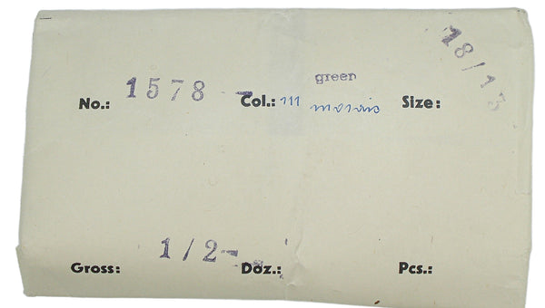 18x13mm (3101) Green Mosaic Pendeloque Pear Buff Top Doublet