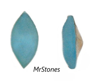 10x5mm (4200/2) Old Aqua Frosted Matte Marquise Navette