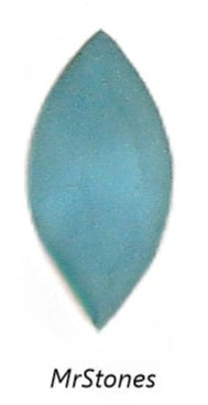 10x5mm (4200/2) Old Aqua Frosted Matte Marquise Navette