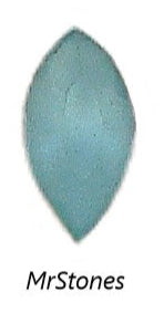 8x4mm (4200/2) Czech Aqua Blue Green Frosted Matte Marquise Navette