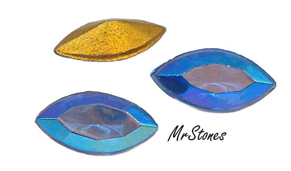 8x4mm (4200/2) TTC Sapphire AB Blue Marquise Navette