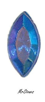8x4mm (4200/2) TTC Sapphire AB Blue Marquise Navette