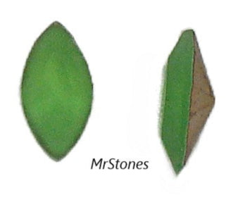 10x5mm (4200/2) Peridot Frosted Matte Marquise Navette