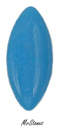 15x7mm (3175) Dark Turquoise Blue Low Dome Marquise Navette Cabochon