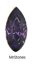 6x3mm (4200/2) TTC Amethyst Purple Marquise Navette France Demi-Fin