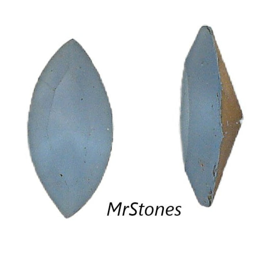 15x7mm (4200/2) Light Sapphire Blue Frost Matte Marquise Navette