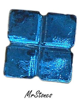 5mm (2400) Capri Blue 4 Square Flatback Swarovski Art. 477