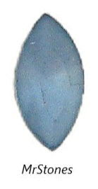 8x4mm (4200/2) Light Sapphire Blue Frosted Matte Marquise Navette
