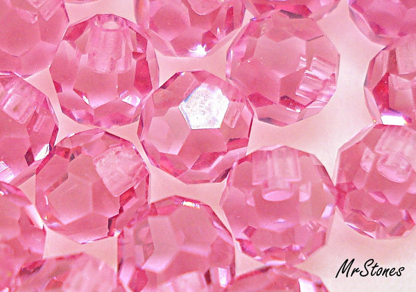4mm (5080) Rose Pink Half Drilled One Hole Swarovski Bead