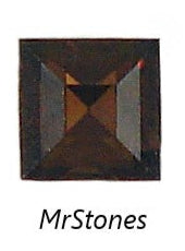 5mm (4410) Dark Smoked Topaz Step Cut Square Shape