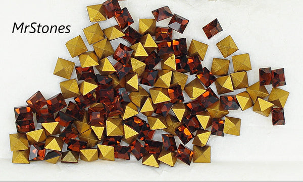 5mm (4400) Madeira Topaz Square Shape