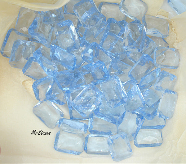 18x13mm (4626/2) TTC Light Sapphire Blue Unfoiled Cushion Octagon W. German