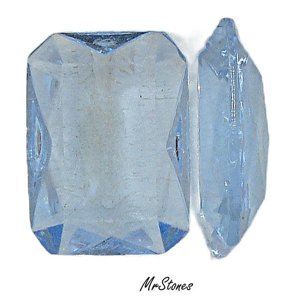 18x13mm (4626/2) TTC Light Sapphire Blue Unfoiled Cushion Octagon W. German