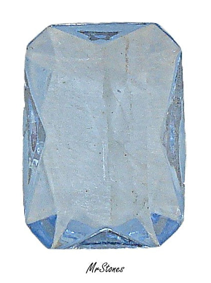18x13mm (4626/2) TTC Light Sapphire Blue Unfoiled Cushion Octagon W. German