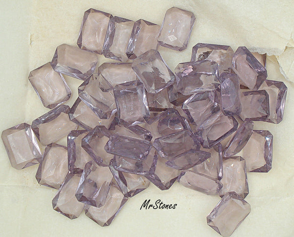 18x13mm (4626/2) TTC Light Amethyst Purple Unfoiled Cushion Octagon W. Germany
