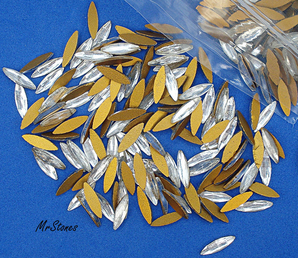 12x3.5mm (2222) Crystal Rauten Rose Marquise Navette Fully Faceted Top 4/$1.00