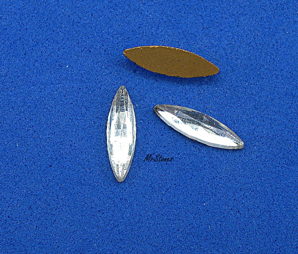 12x3.5mm (2222) Crystal Rauten Rose Marquise Navette Fully Faceted Top 4/$1.00