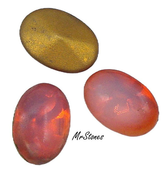 14x10mm (3188) Hyacinth Opal Orange Oval Buff Top Doublet