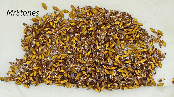 5x2mm (4200) Light Smoked Topaz Marquise Navette Swarovski M/C