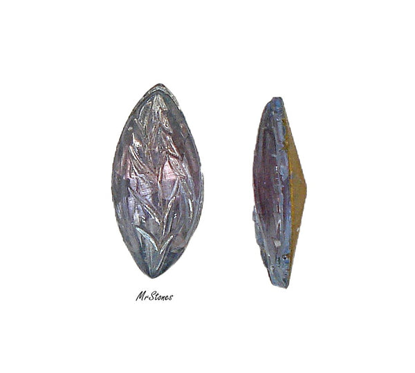 15x7mm (LEAF) Bi Color Amethyst Light Sapphire Marquise Navette Leaves