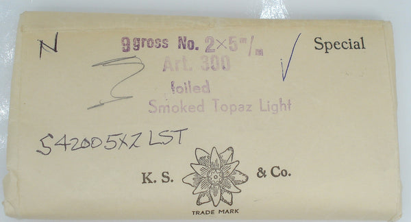 5x2mm (4200) Light Smoked Topaz Marquise Navette Swarovski M/C