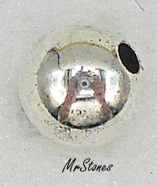 6mm (F2693) Sterling Silver Round Vintage Bead