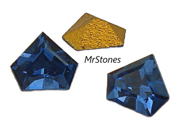 6x5mm (4847) Dark Sapphire Blue Pentagon Rare 170/I Swarovski Special Step Cut