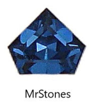 6x5mm (4847) Dark Sapphire Blue Pentagon Rare 170/I Swarovski Special Step Cut