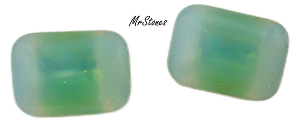 18x13mm (3436) Green Sabrina Cushion Octagon Buff Top Doublet