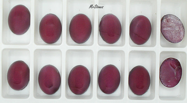 20x15mm (1685) Fuchsia Raspberry Moonstone Glass Stone