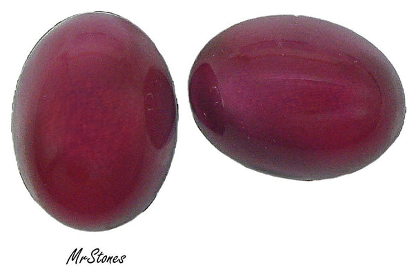 20x15mm (1685) Fuchsia Raspberry Moonstone Glass Stone