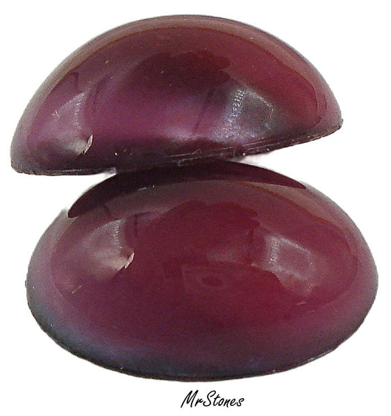 20x15mm (1685) Fuchsia Raspberry Moonstone Glass Stone