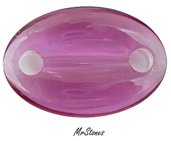 15x10mm (3219/4) Swarovksi Fuchsia Unfoiled Connector/Bead Sew On