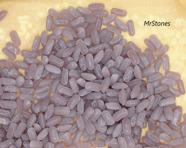 8x4mm (3436) Plum Purple Cushion Octagon Buff Top Doublet Japan 10pcs/$1.00