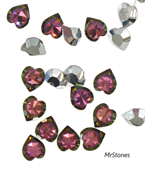 6.5x6mm (4800I) Vitrail Medium Inverted Heart Swarovski Pointed Top Table Bottom