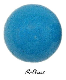 8.75mm (SKCBR) Dark Turquoise Blue Acrylic Round Cabochon