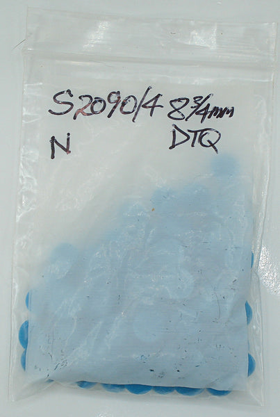 8.75mm (SKCBR) Dark Turquoise Blue Acrylic Round Cabochon