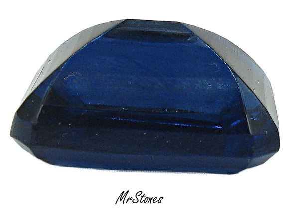 24x20mm (4610/2) Dark Sapphire Step Cut Unfoiled Cushion Octagon
