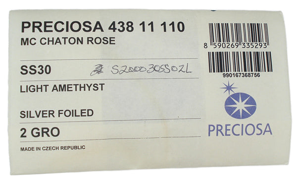 6.3-6.5mm (2000) (30ss) Light Amethyst Czech Round Flatback