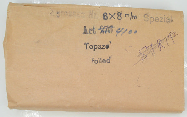 8x6mm (4120) Topaz Oval Shape Swarovski Art. 276 M/C 3pcs/$1.00